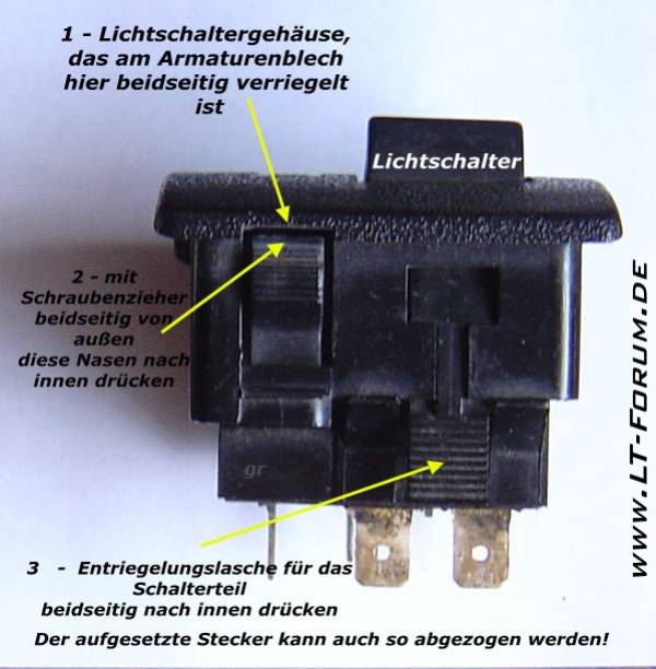 Lichtschalter - Stellung - Startseite Forum Auto Vol